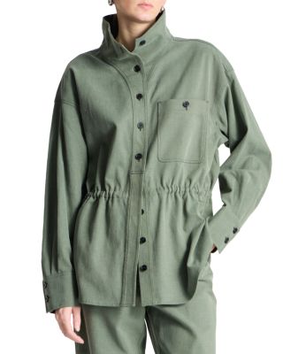 Hattie Button Front Shirt Jacket