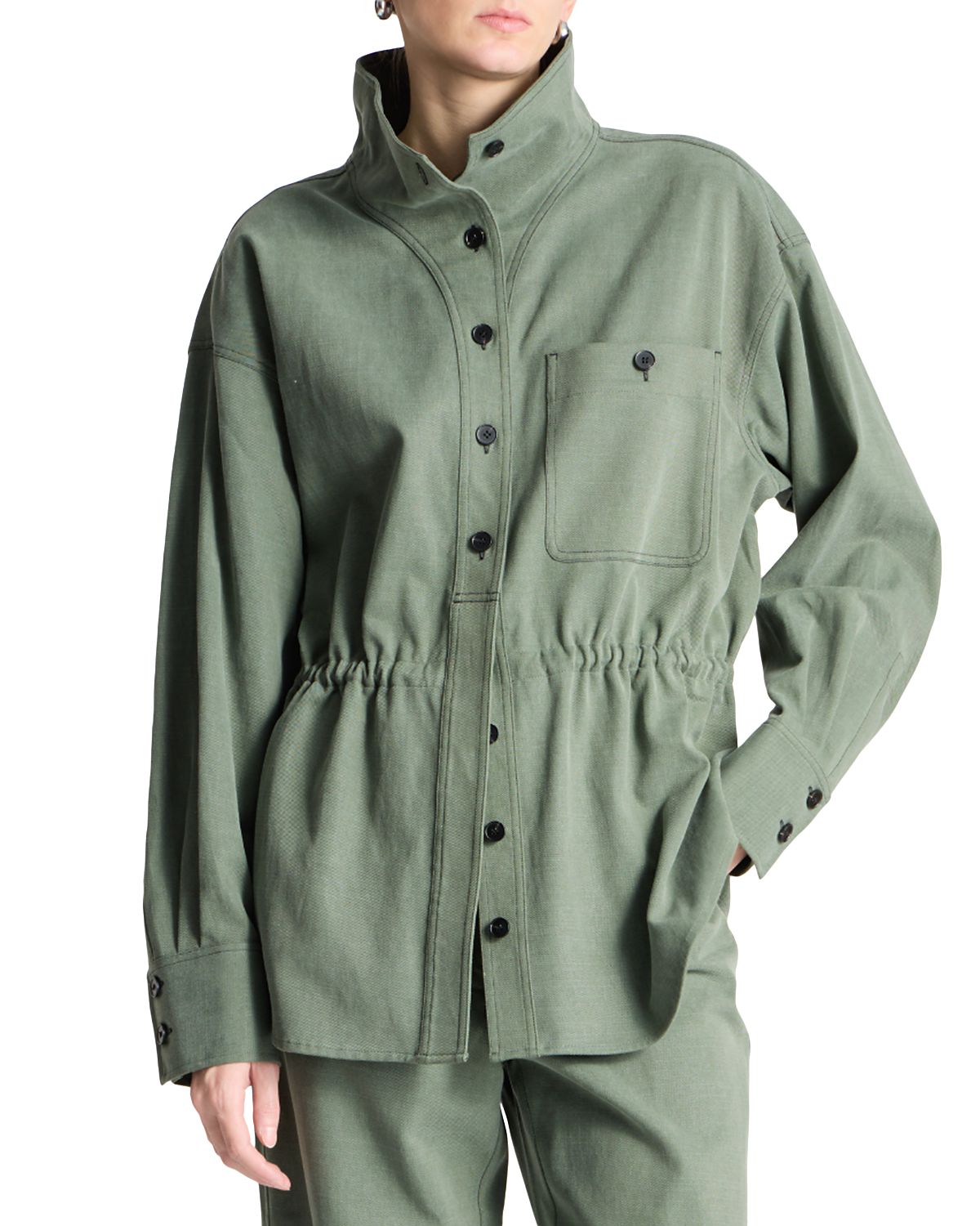 Saint Art Hattie Button Front Shirt Jacket