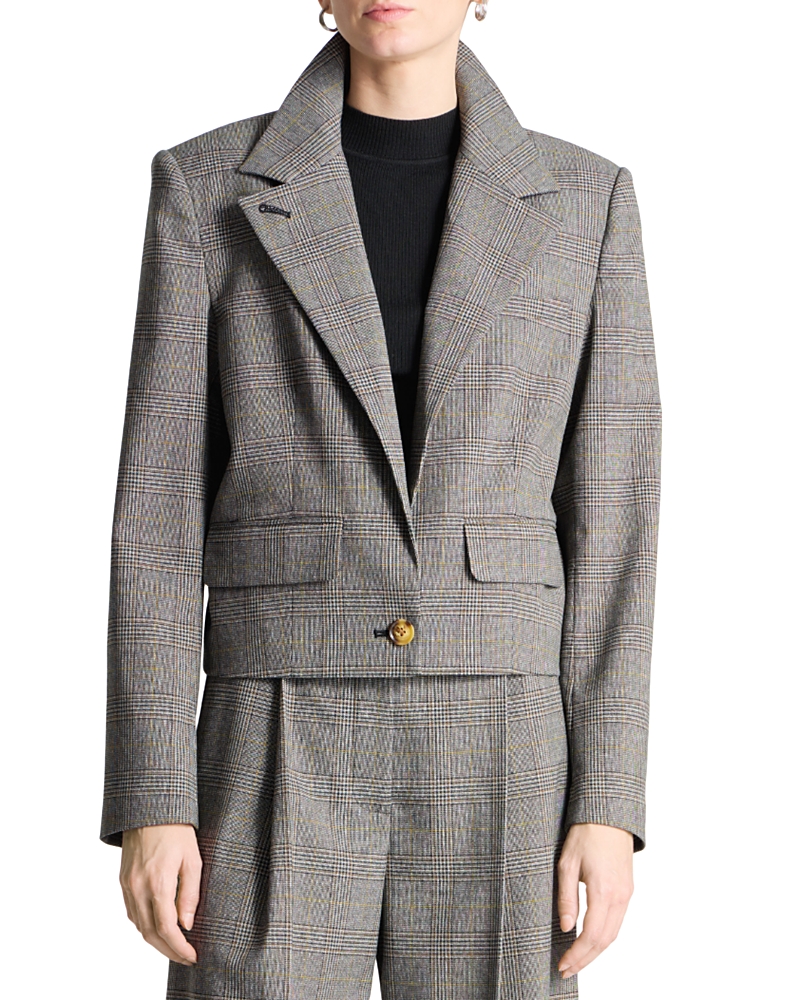 Saint Art Asher Cropped Blazer In Pink