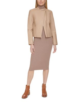 Cole Haan Racer Leather Jacket