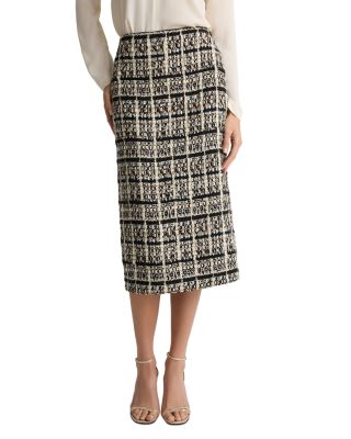 Tweed Midi Skirt