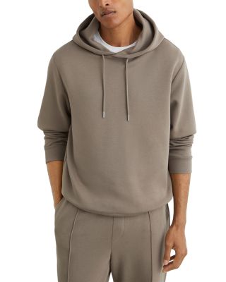 Reiss Dane Interlock Jersey Pullover Hoodie