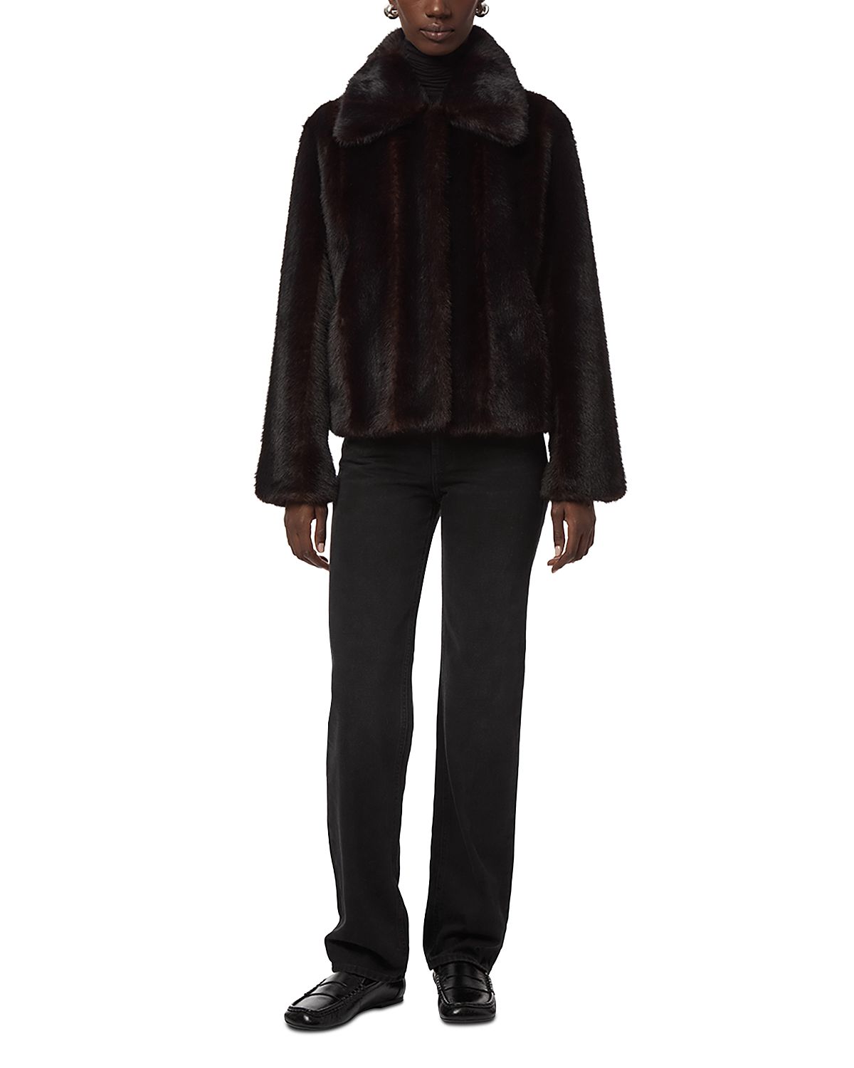 Apparis Elis Shaved Faux Fur Coat