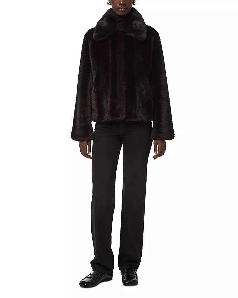 Apparis Elis Shaved Faux Fur Coat