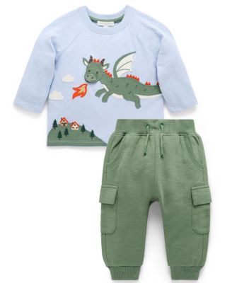  Boys' Dragon Tee & Cargo Pant Set - Baby, Little Kids