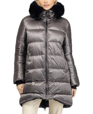 Gorski Apres-Ski Mid-Length Jacket with Detachable Toscana Lamb Hood Trim