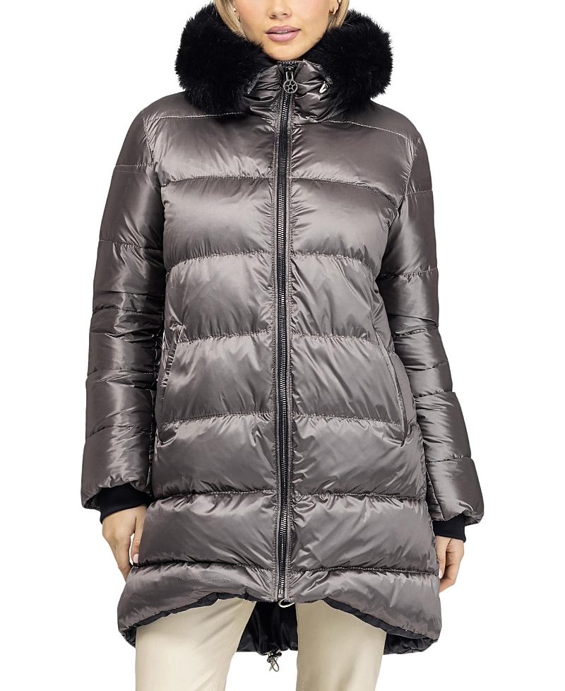 Gorski Apres-Ski Mid-Length Jacket with Detachable Toscana Lamb Hood Trim
