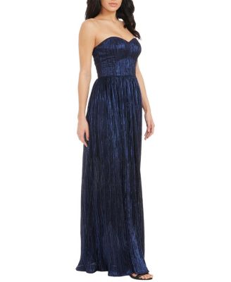 Audrina Plisse Maxi Gown - thumbnail 6