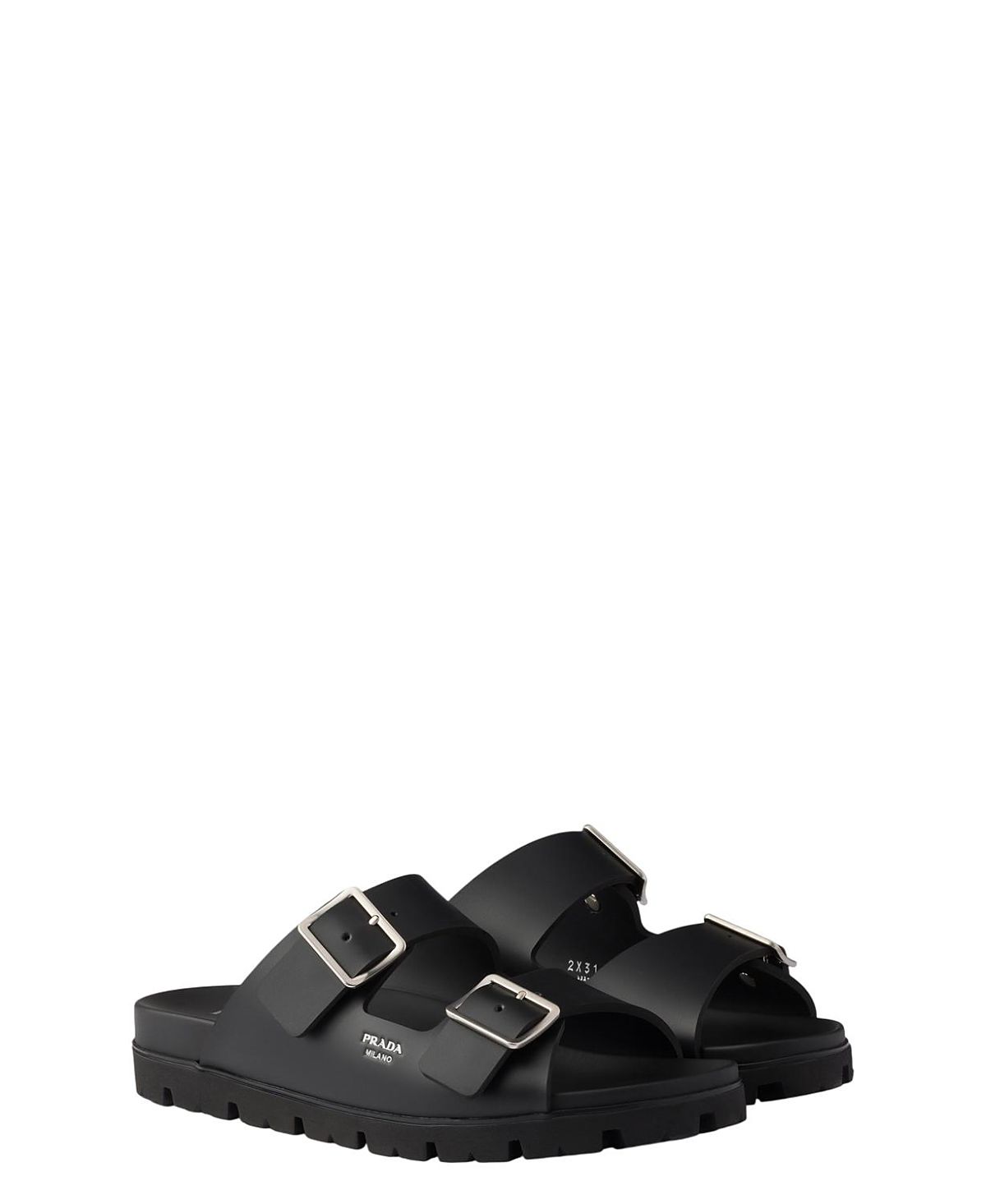Prada Men's Rubber Strap Sandals