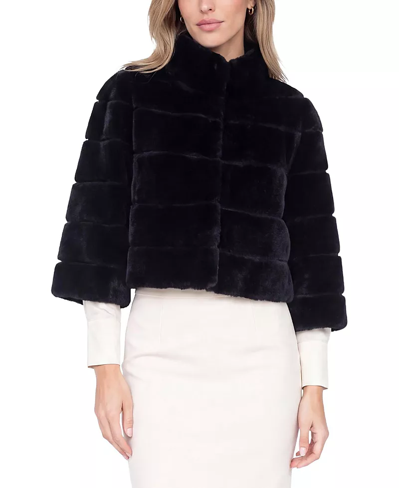 Gorski Select Shearling Lamb Bolero with Cropped Sleeves