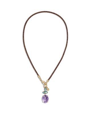 Roxanne Assoulin Granita Le Petite Crystal Cord Pendant Necklace, 16