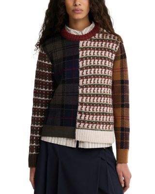 Ashford Patchwork Crewneck Sweater
