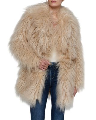Toira Faux Fur Long Sleeve Coat