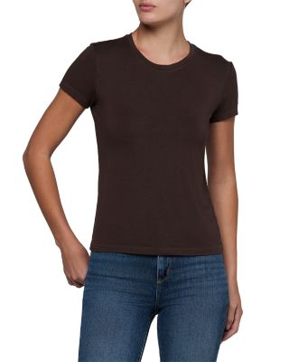 L'Agence Ressi Short Sleeve Crewneck Tee