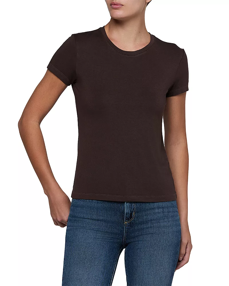 L'Agence Ressi Short Sleeve Crewneck Tee