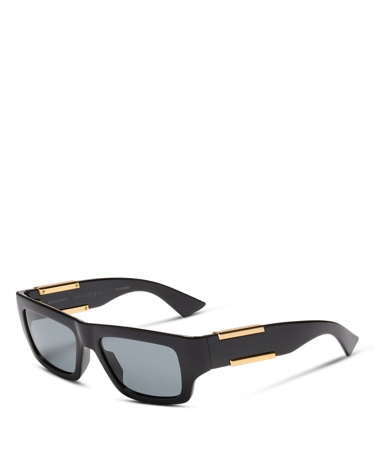 Bottega Veneta Rectangular Sunglasses, 53mm