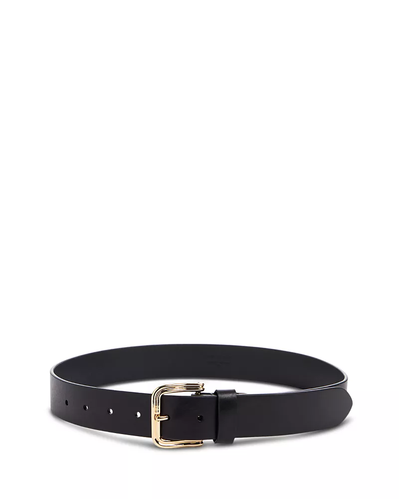 Tory Burch Women's Double Wire Buckle Leather Belt