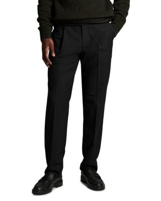 Refined Twill Straight Fit Pleat Pants