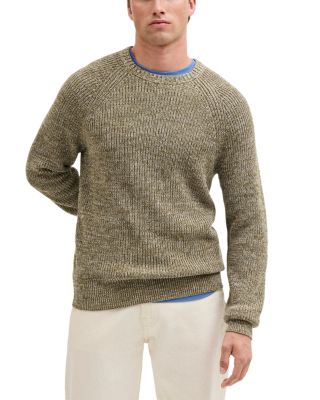 Cotton Shaker Stitch Crewneck Sweater