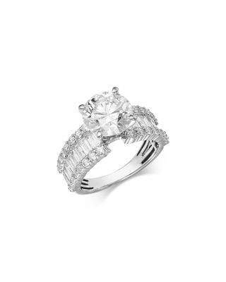 Luxe Collection Certified Lab Grown Diamond Engagement Ring in 18K White Gold, 4.5 tcw