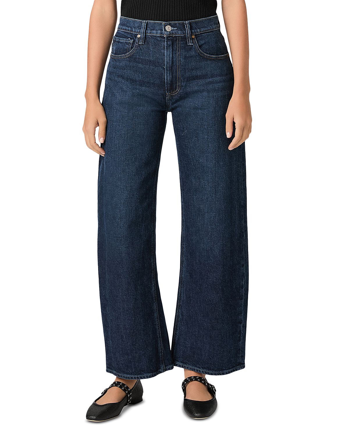 Paige Arellia Skimmer High Rise Barrel Leg Jeans