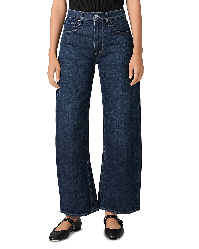 Paige Arellia Skimmer High Rise Barrel Leg Jeans in Visage