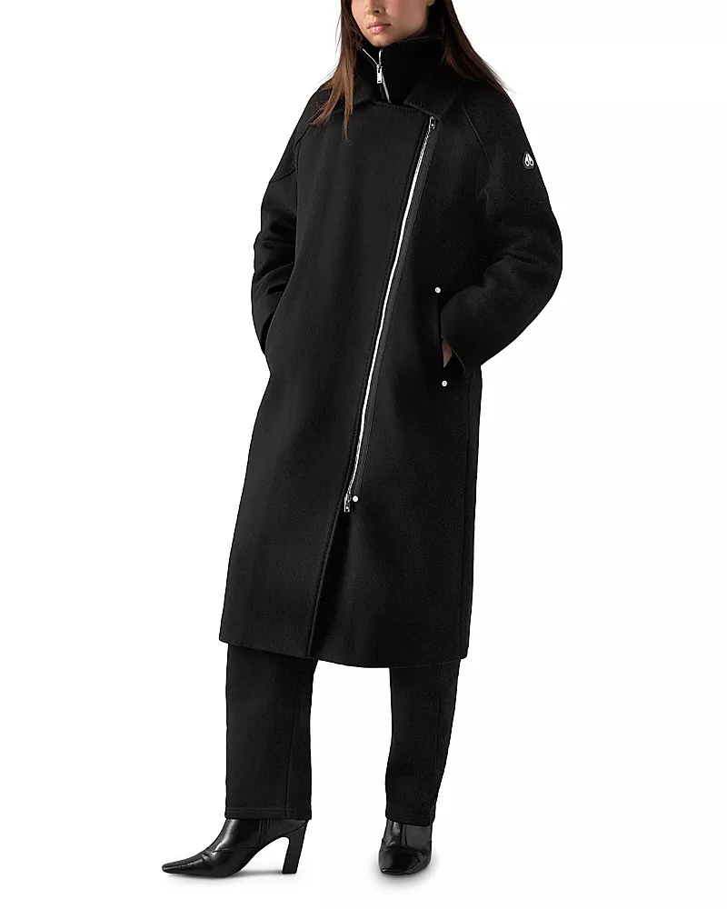 Moose Knuckles Grid 3 in 1 Wool Blend Parka Coat