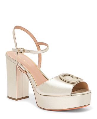  Women's Laminated Leather High-Heel Sandal