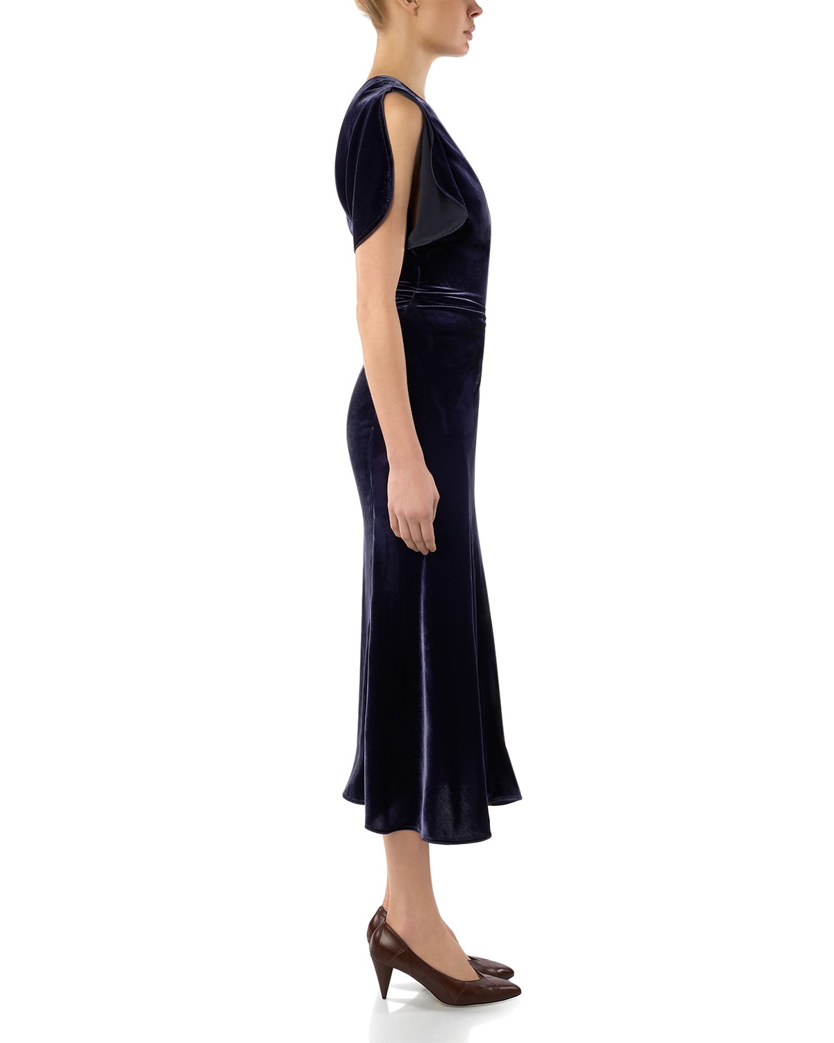 Bela Slit Sleeve Midi Dress