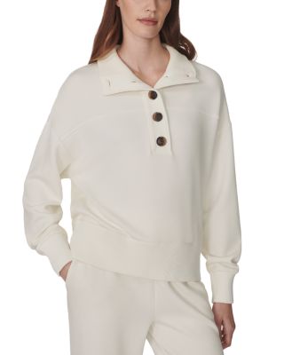 Bronya Button Placket Sweatshirt