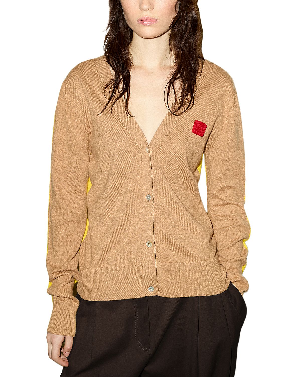 Max & Co. Giorno Cotton & Cashmere V Neck Cardigan