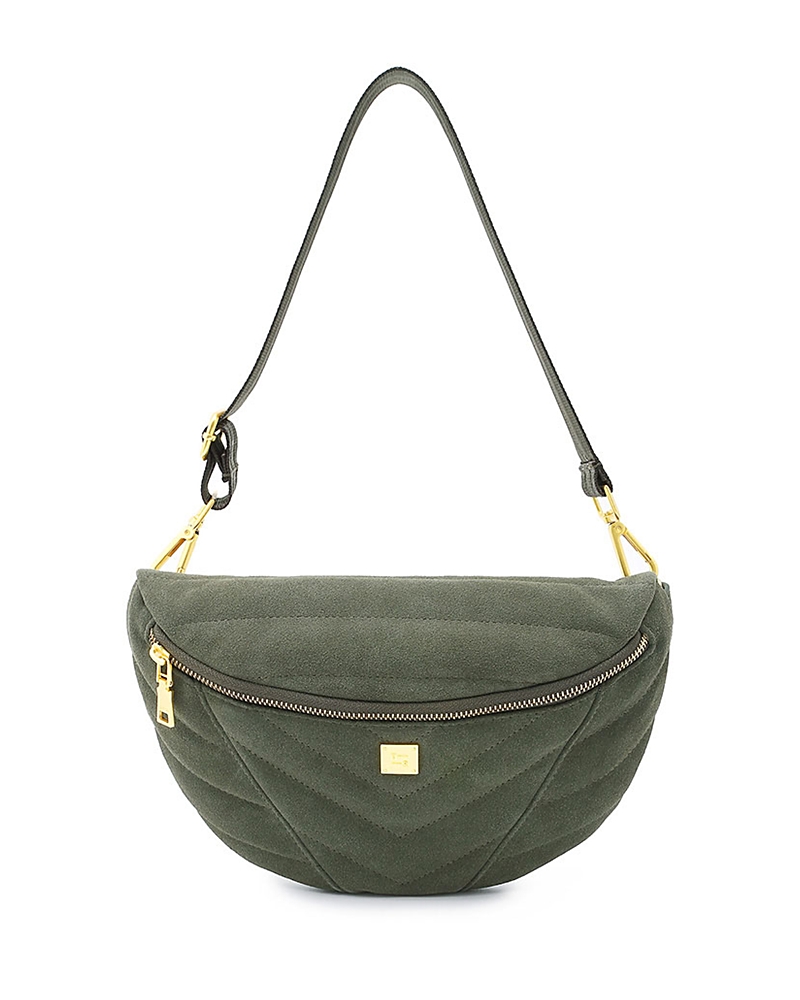 Think Royln Little Runway Medium Suede Crossbody