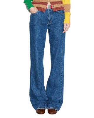 Legume Mid Rise Straight Jeans in Blue Jeans
