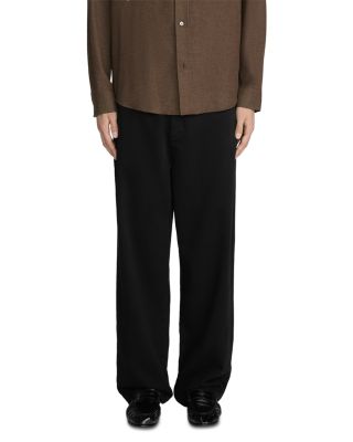 Cotton Baggy Fit Wide Leg Chinos