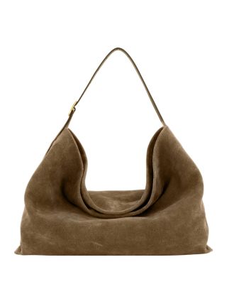 Medium Suede Hobo Bag