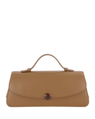 Flora East/West Leather Top Handle Bag