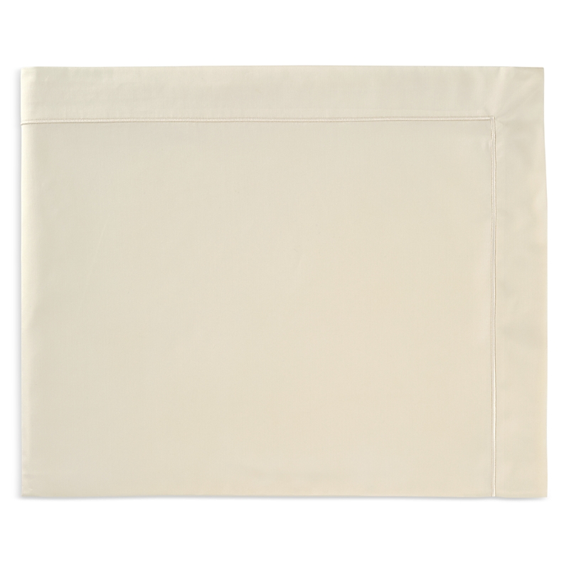 Celso De Lemos Bourdon Flat Sheet, King In Natural /bourdon