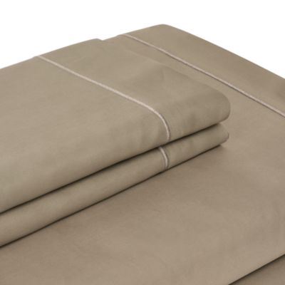 Celso De Lemos Bourdon Flat Sheet, King In Eucalyptus /bourdon