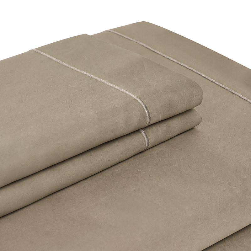 Celso De Lemos Bourdon Flat Sheet, King In Eucalyptus /bourdon