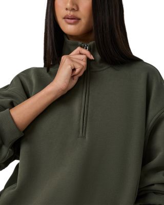 Restore Oversized Half Zip Sweatshirt - thumbnail 4