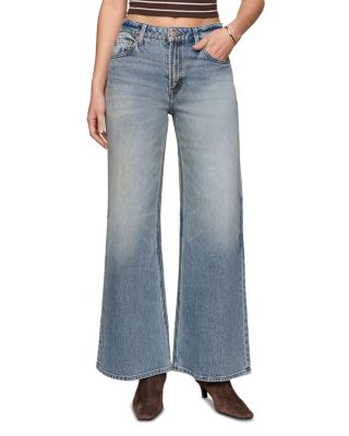 The Stunner Mid Rise Wide Leg Jeans in Downtown