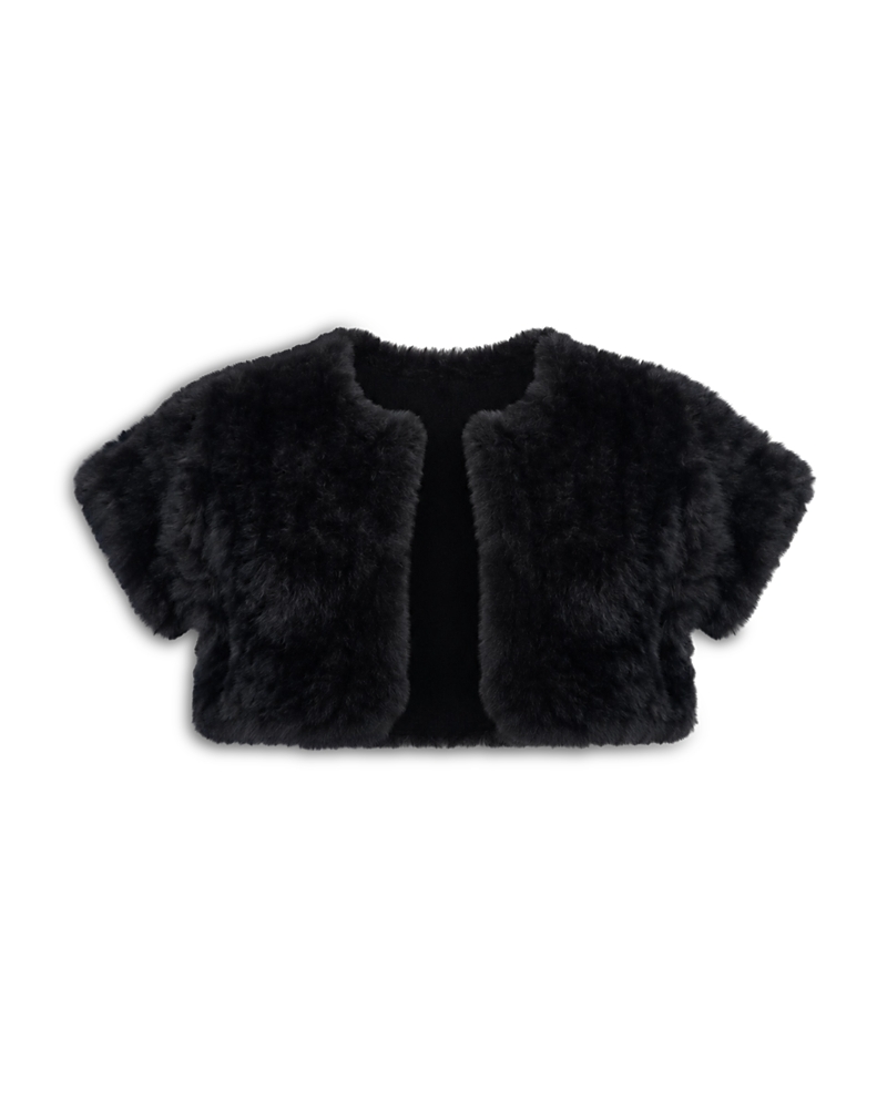 KatieJnyc Girls' Tween Juno Faux Fur Bolero - Big Kid
