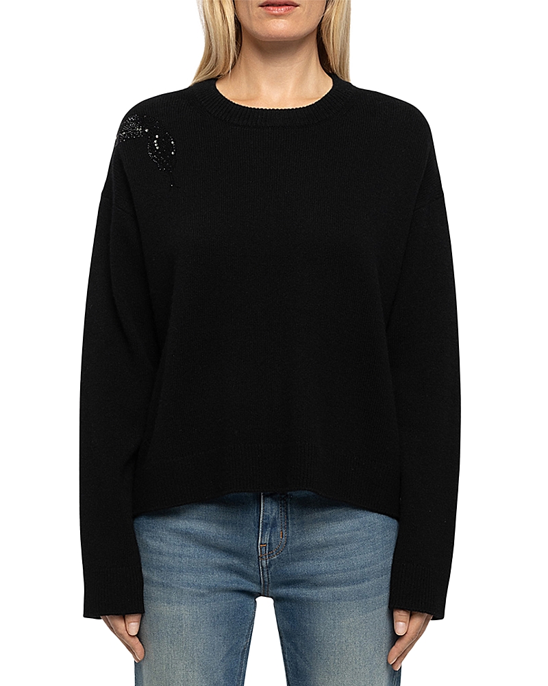 Zadig & Voltaire Markuz Wool & Cashmere Embellished Sweater