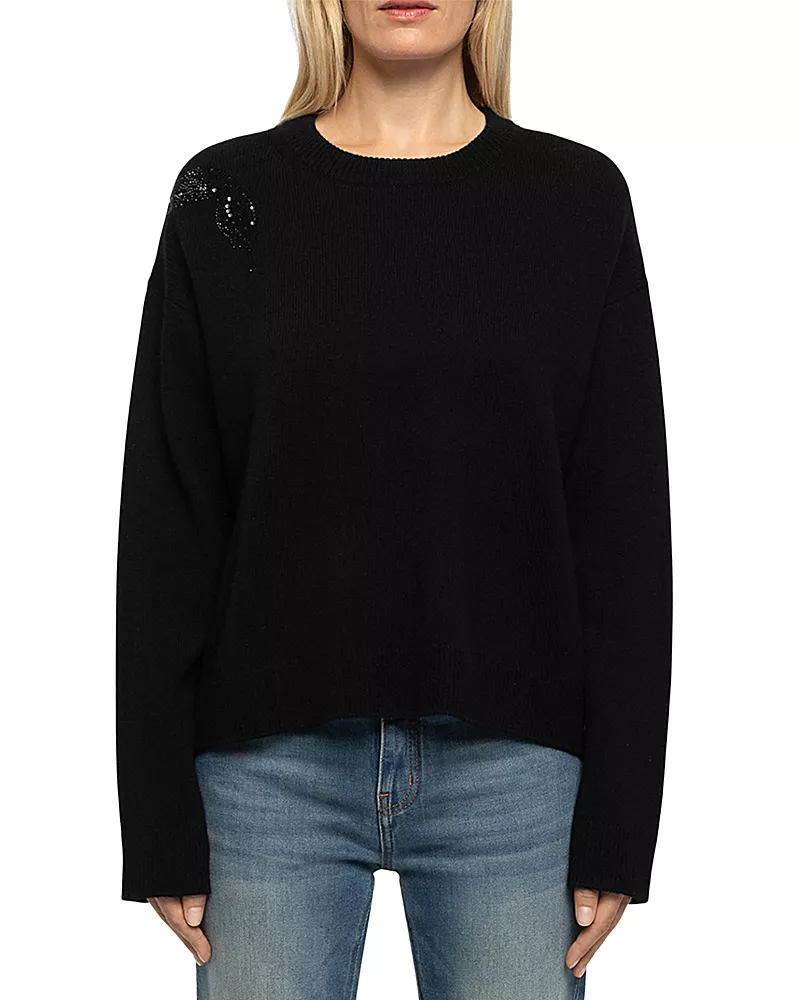 Zadig & Voltaire Markuz Wool & Cashmere Embellished Sweater