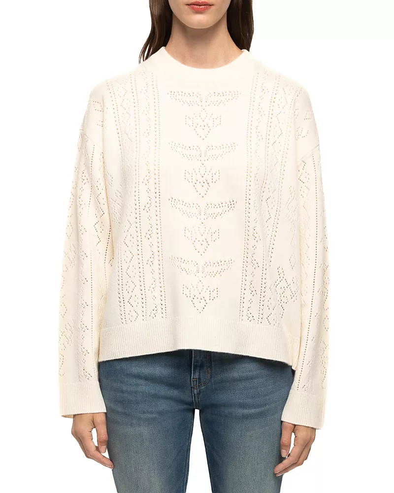 Zadig & Voltaire Markuz Wool & Cashmere Pointelle Sweater