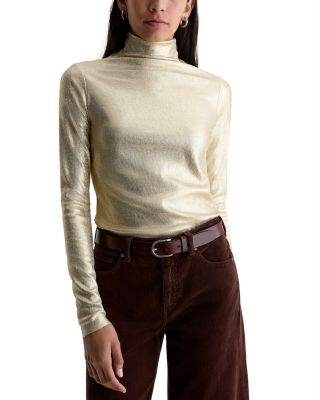 Metallic Turtleneck