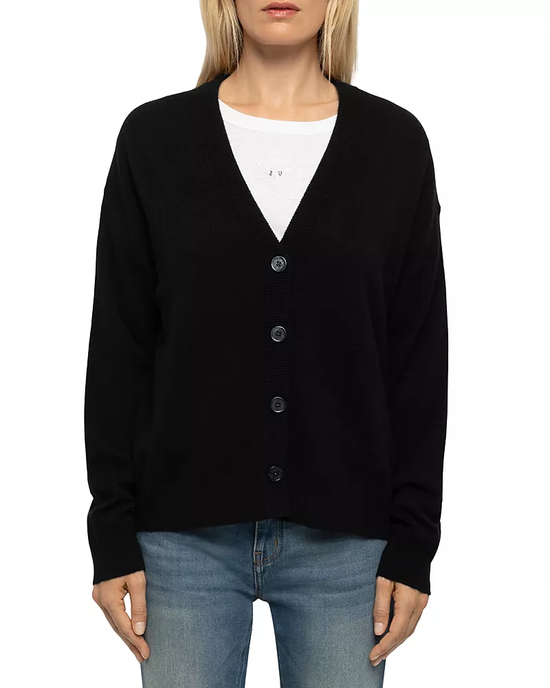 Zadig & Voltaire Mirkaz Cashmere V Neck Cardigan