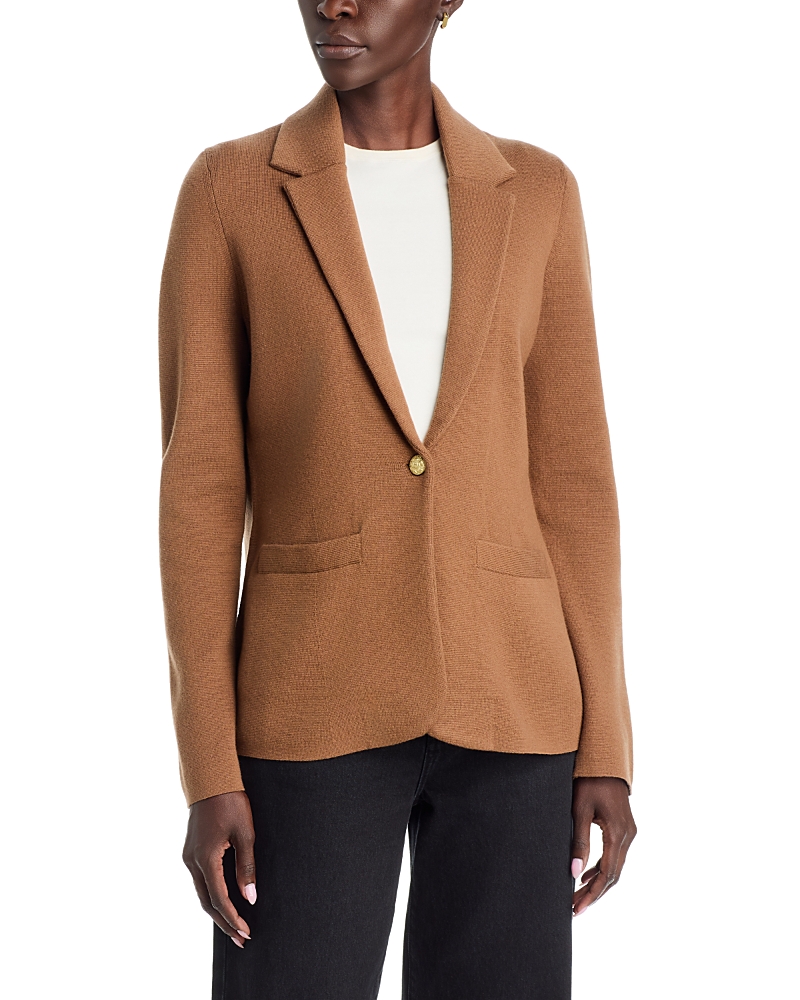 Vineyard Vines Wool & Cotton Sweater Blazer In Brown