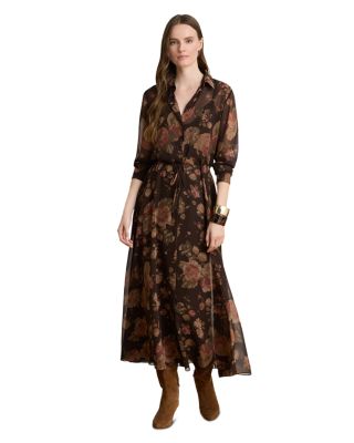 Floral Chiffon Shirtdress