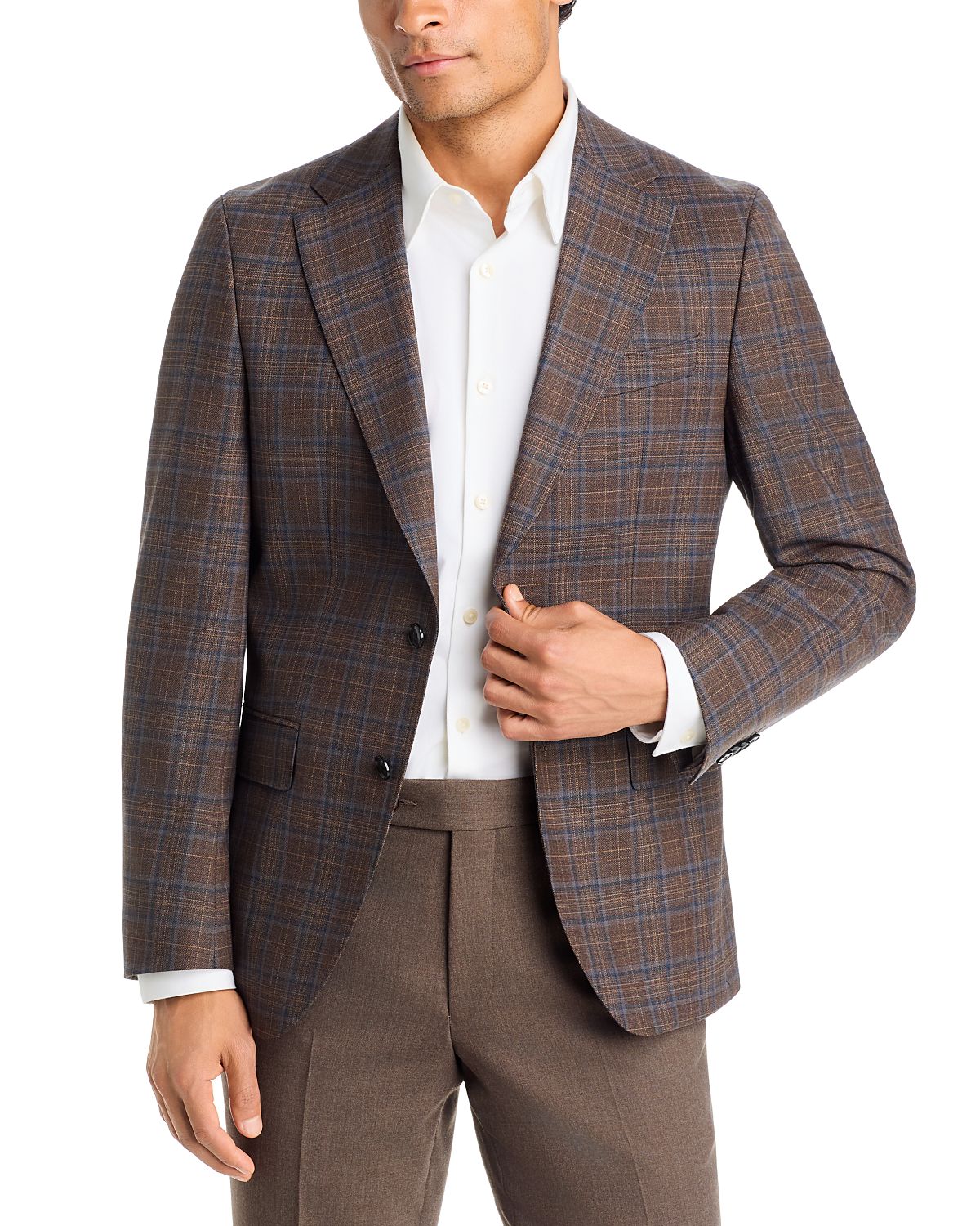 Boss Hutson Check Slim Fit Sport Coat
